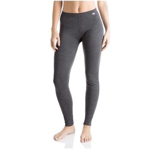 Meriwool Base Layer Pants Charcoal Gray Large Thermal Activewear Hiking Legging